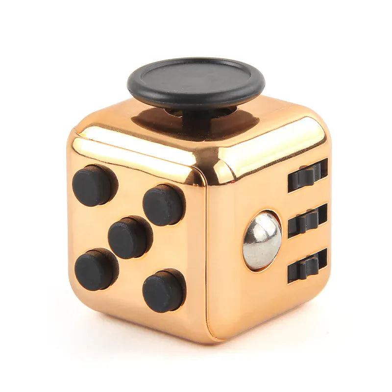 Fidget Cube Stress Relief Dice - 6-Sided Sensory Toy for Anxiety - Wahooly Fidget Cube Stress Relief Dice - 6-Sided Sensory Toy for Anxiety & Focus