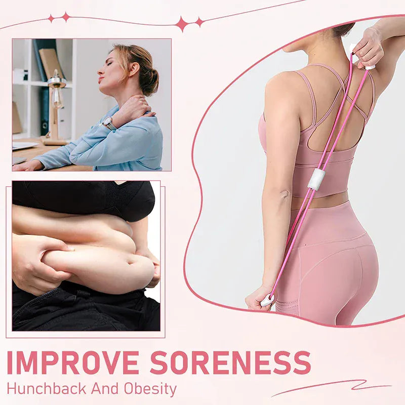 Figure-8 Resistance Band & Chest Expander for Yoga & Pilates | Wahooly Figure-8 Resistance Band & Chest Expander – Yoga, Pilates & Home Gym Fitness