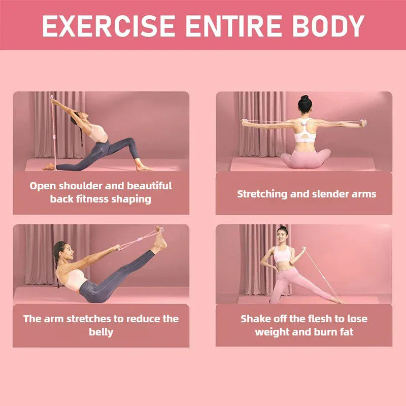 Figure-8 Resistance Band & Chest Expander for Yoga & Pilates | Wahooly Figure-8 Resistance Band & Chest Expander – Yoga, Pilates & Home Gym Fitness