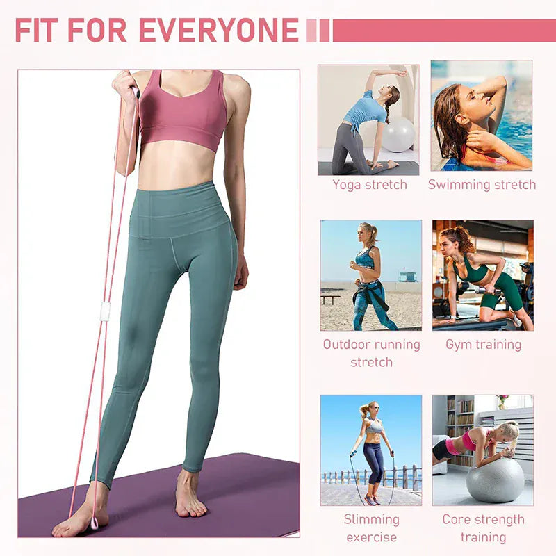 Figure-8 Resistance Band & Chest Expander for Yoga & Pilates | Wahooly Figure-8 Resistance Band & Chest Expander – Yoga, Pilates & Home Gym Fitness