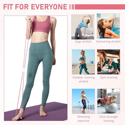 Figure-8 Resistance Band & Chest Expander for Yoga & Pilates | Wahooly Figure-8 Resistance Band & Chest Expander – Yoga, Pilates & Home Gym Fitness