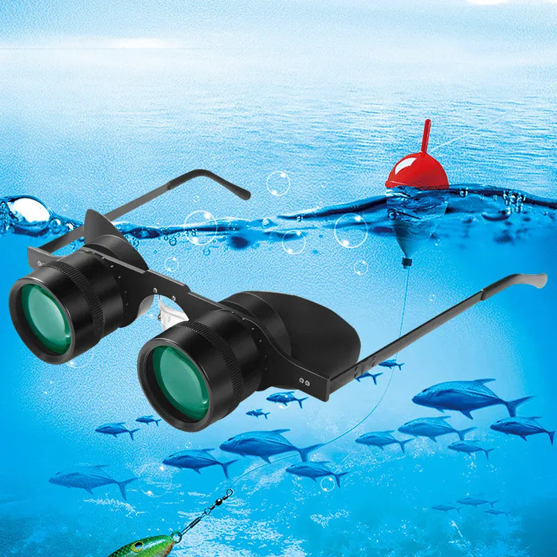 Hands-Free Binocular Glasses 10x - Fishing, Bird Watching & Sports Telescope Fishing Binoculars for outdoor bird watching, fishing, sports, theater professional hands-free glasses HD portable telescope