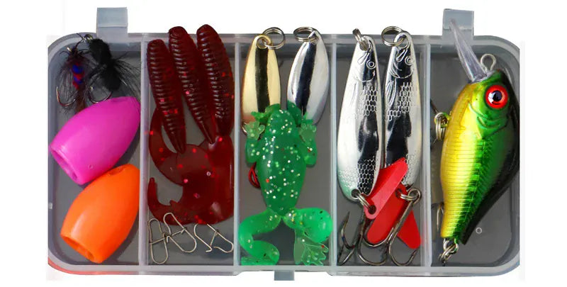 Fishing Lures Kit Hard Soft Baits Metal Jigs & Tackle Box – Wahooly Fishing Lures Kit – Hard & Soft Baits, Metal Jigs, Spoons & Tackle Box