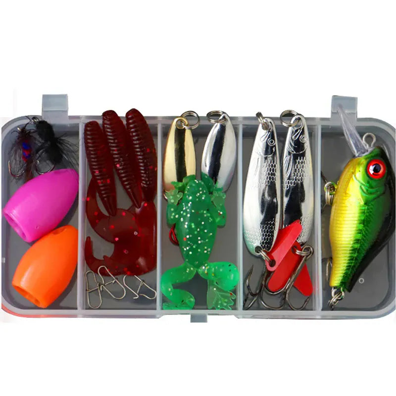 Fishing Lures Kit Hard Soft Baits Metal Jigs & Tackle Box – Wahooly Fishing Lures Kit – Hard & Soft Baits, Metal Jigs, Spoons & Tackle Box