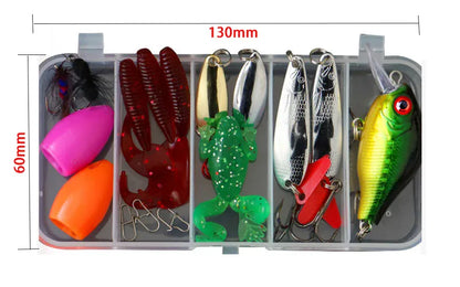 Fishing Lures Kit Hard Soft Baits Metal Jigs & Tackle Box – Wahooly Fishing Lures Kit – Hard & Soft Baits, Metal Jigs, Spoons & Tackle Box