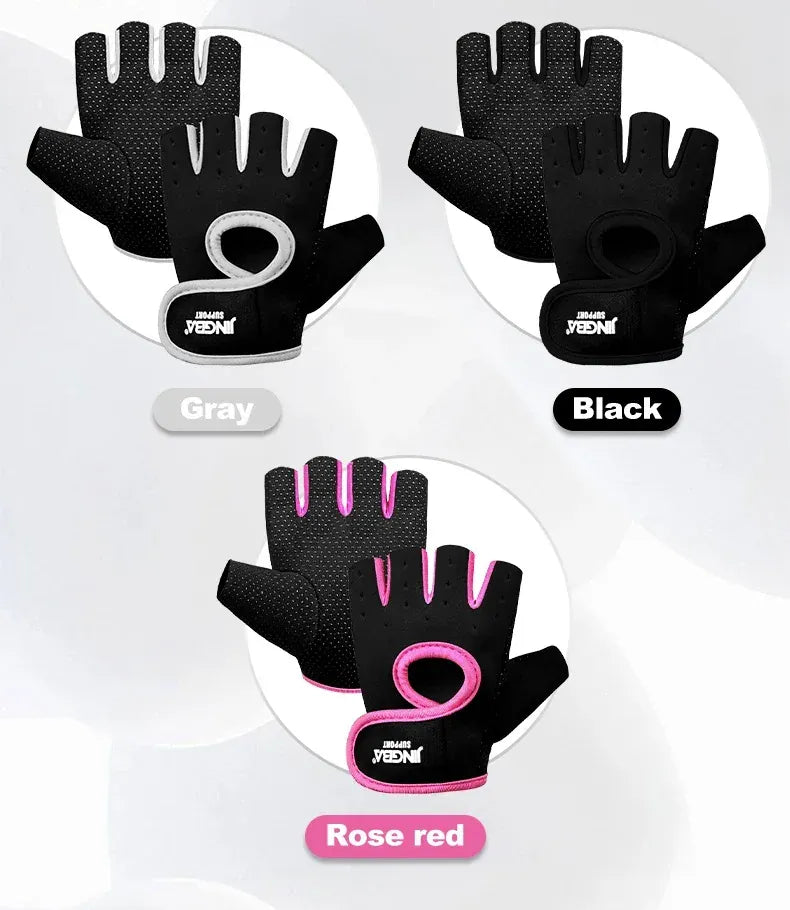 Fitness Half Finger Gloves Unisex Fitness Gym Weightlifting Exercise Gloves Silicone Anti Slip Breathable Outdoor Cycling Gloves Fitness Half Finger Gloves Unisex Fitness Gym Weightlifting Exercise Gloves Silicone Anti Slip Breathable Outdoor Cycling Gloves