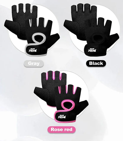 Fitness Half Finger Gloves Unisex Fitness Gym Weightlifting Exercise Gloves Silicone Anti Slip Breathable Outdoor Cycling Gloves Fitness Half Finger Gloves Unisex Fitness Gym Weightlifting Exercise Gloves Silicone Anti Slip Breathable Outdoor Cycling Gloves