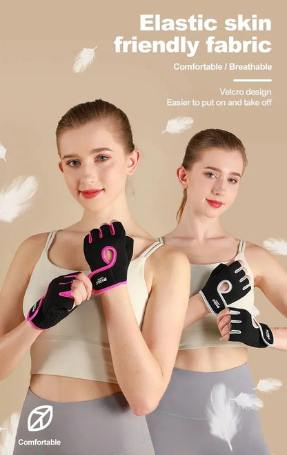 Fitness Half Finger Gloves Unisex Fitness Gym Weightlifting Exercise Gloves Silicone Anti Slip Breathable Outdoor Cycling Gloves Fitness Half Finger Gloves Unisex Fitness Gym Weightlifting Exercise Gloves Silicone Anti Slip Breathable Outdoor Cycling Gloves