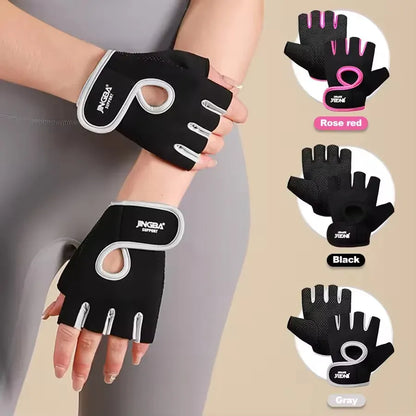 Fitness Half Finger Gloves Unisex Fitness Gym Weightlifting Exercise Gloves Silicone Anti Slip Breathable Outdoor Cycling Gloves Fitness Half Finger Gloves Unisex Fitness Gym Weightlifting Exercise Gloves Silicone Anti Slip Breathable Outdoor Cycling Gloves