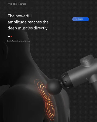 Fitness Massage Gun Fascia Deep Muscle Relax Body Neck Massager Electric Fitness Equipment Noise Reduction Christmas gift Fitness Massage Gun Fascia Deep Muscle Relax Body Neck Massager Electric Fitness Equipment Noise Reduction Christmas gift