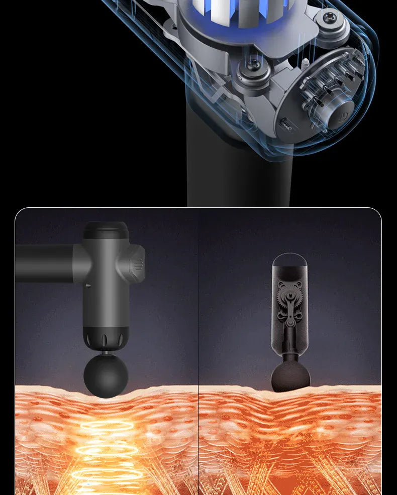 Fitness Massage Gun Fascia Deep Muscle Relax Body Neck Massager Electric Fitness Equipment Noise Reduction Christmas gift Fitness Massage Gun Fascia Deep Muscle Relax Body Neck Massager Electric Fitness Equipment Noise Reduction Christmas gift