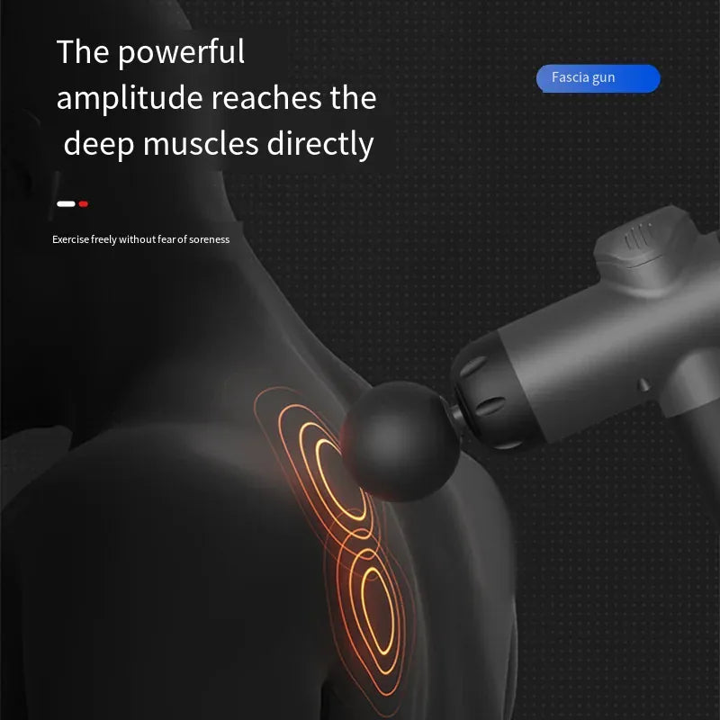 Fitness Massage Gun Fascia Deep Muscle Relax Body Neck Massager Electric Fitness Equipment Noise Reduction Christmas gift Fitness Massage Gun Fascia Deep Muscle Relax Body Neck Massager Electric Fitness Equipment Noise Reduction Christmas gift