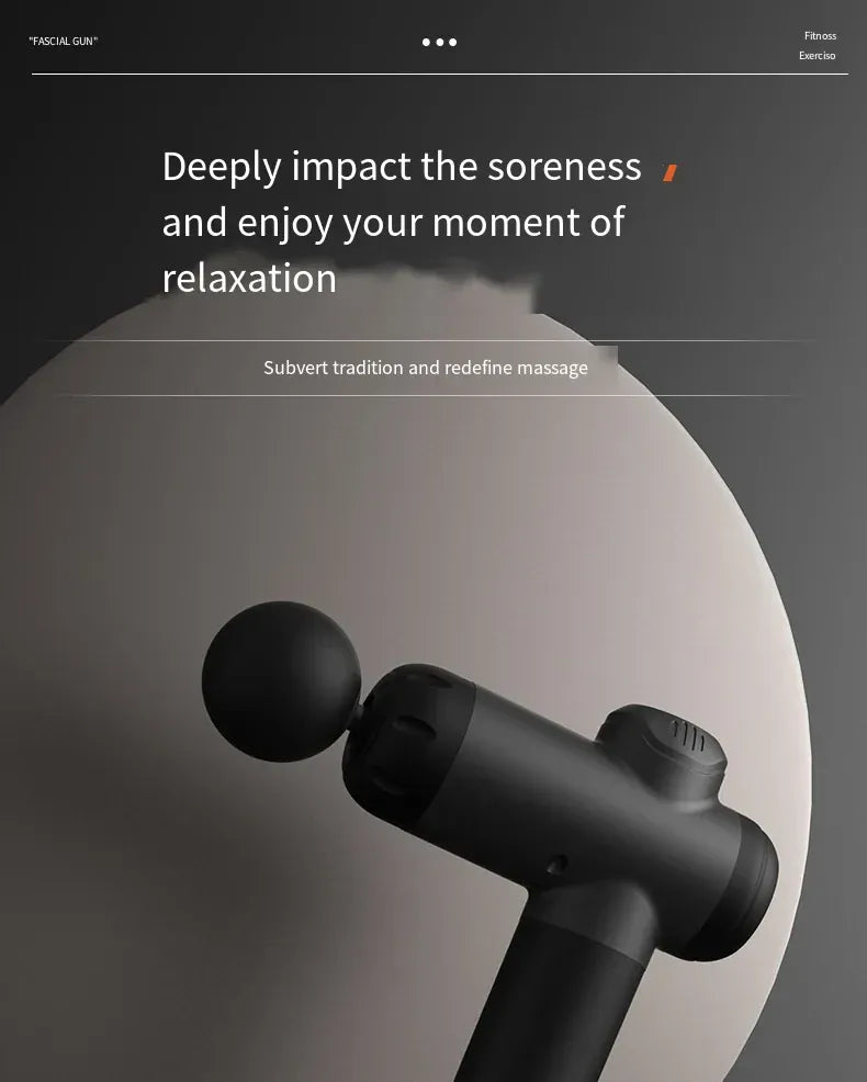 Fitness Massage Gun Fascia Deep Muscle Relax Body Neck Massager Electric Fitness Equipment Noise Reduction Christmas gift Fitness Massage Gun Fascia Deep Muscle Relax Body Neck Massager Electric Fitness Equipment Noise Reduction Christmas gift