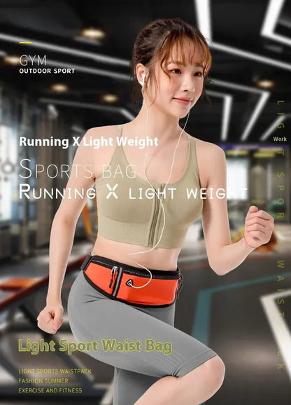 Fitness outdoor sports waist bag, running mobile waist bag, men's and women's outdoor equipment, invisible waterproof mini waist Fitness outdoor sports waist bag, running mobile waist bag, men's and women's outdoor equipment, invisible waterproof mini waist