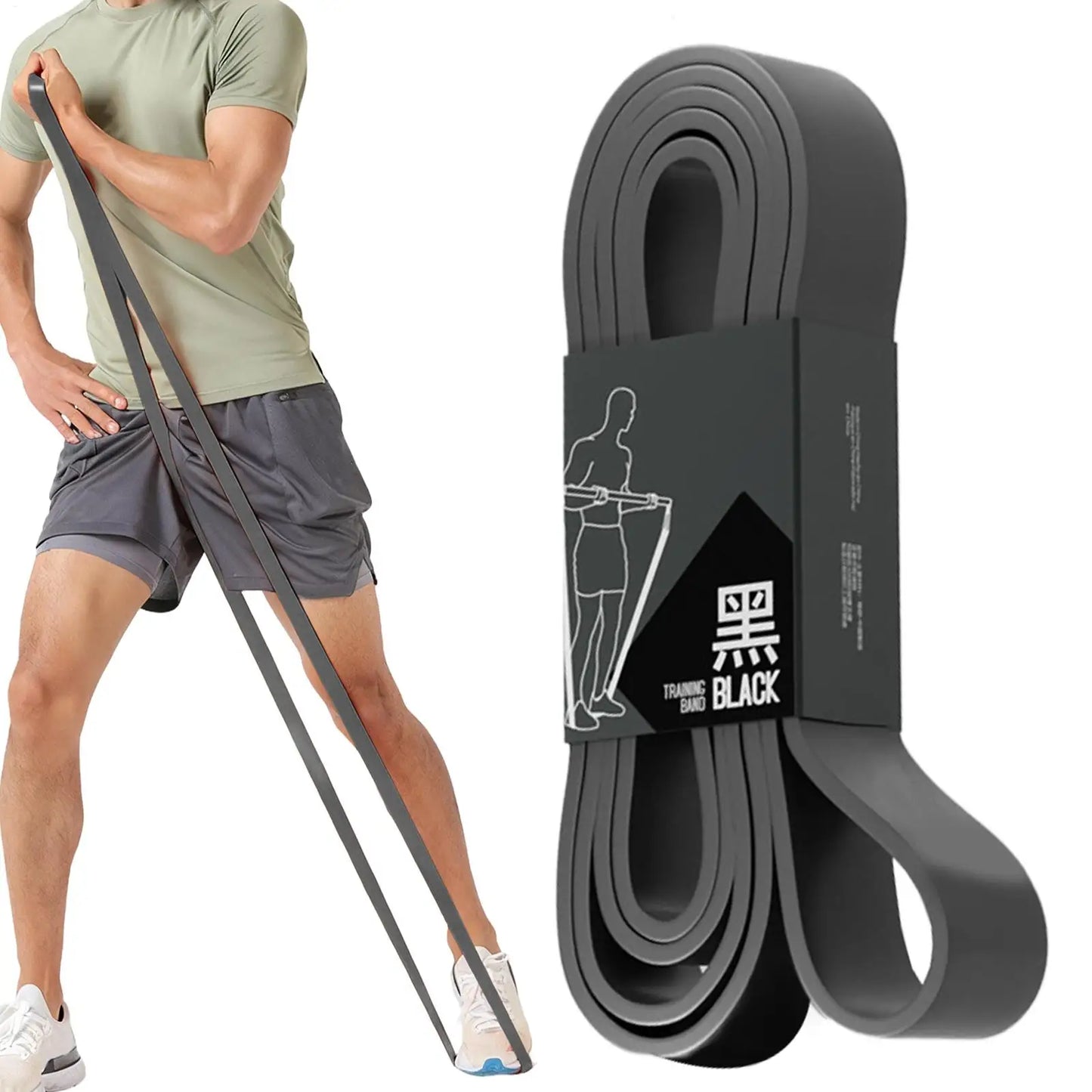 Fitness Resistance Bands TPE Strength Training Pull-Up Stretching | Wahooly Fitness Resistance Bands – TPE Elastic Bands for Strength Training, Pull-Ups & Stretching