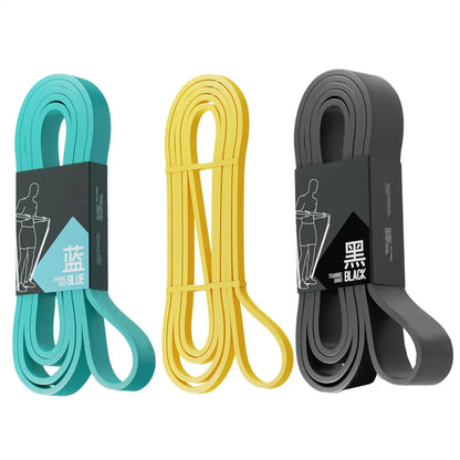 Fitness Resistance Bands TPE Strength Training Pull-Up Stretching | Wahooly Fitness Resistance Bands – TPE Elastic Bands for Strength Training, Pull-Ups & Stretching