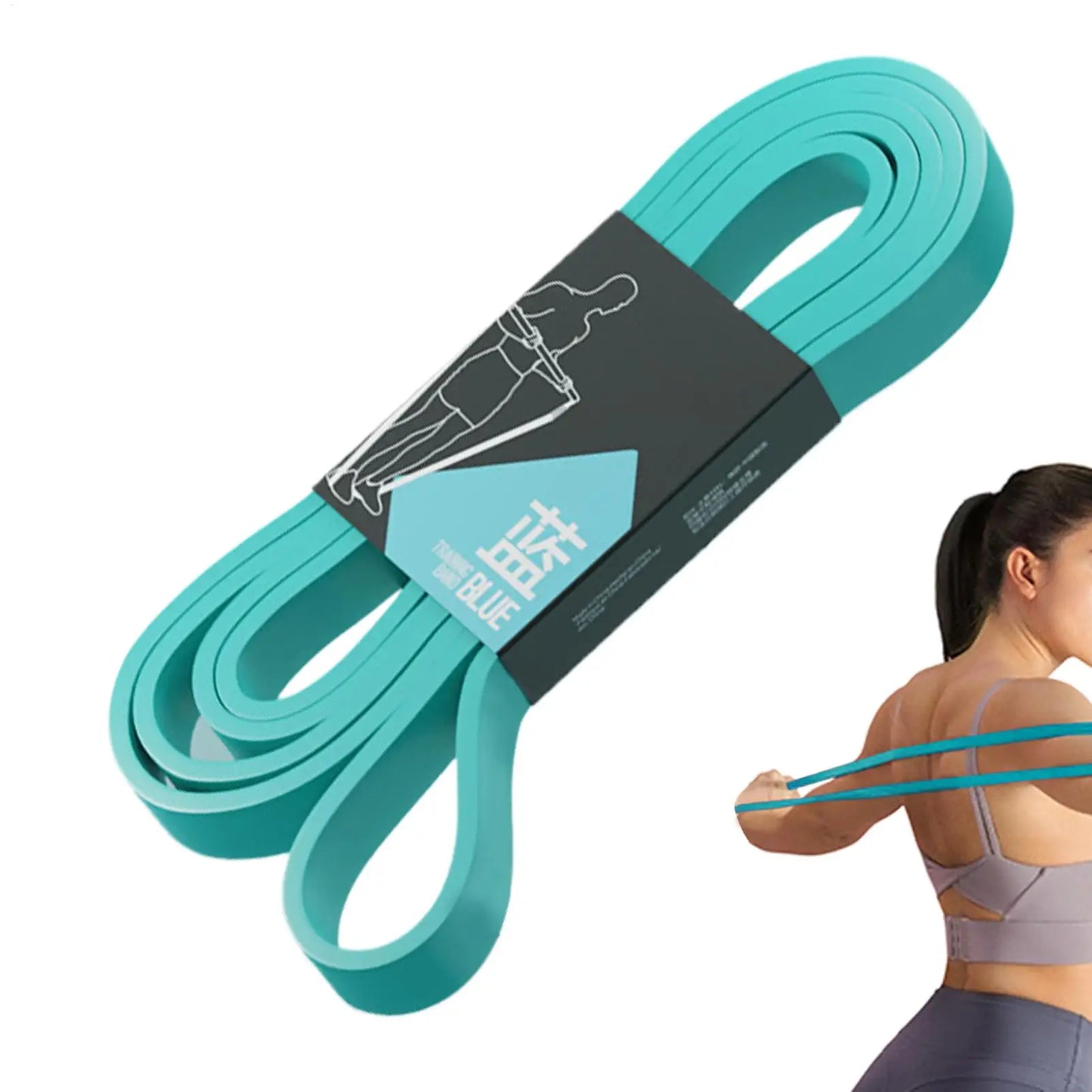 Fitness Resistance Bands TPE Strength Training Pull-Up Stretching | Wahooly Fitness Resistance Bands – TPE Elastic Bands for Strength Training, Pull-Ups & Stretching