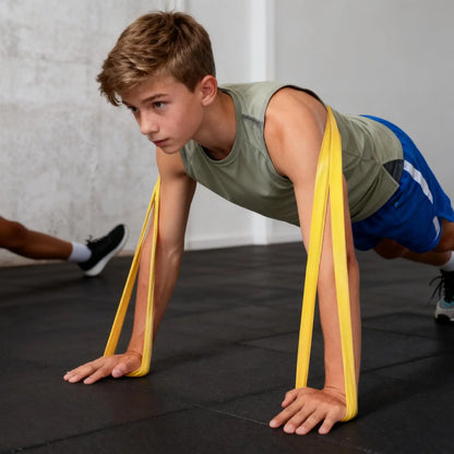 Fitness Resistance Bands TPE Strength Training Pull-Up Stretching | Wahooly Fitness Resistance Bands – TPE Elastic Bands for Strength Training, Pull-Ups & Stretching