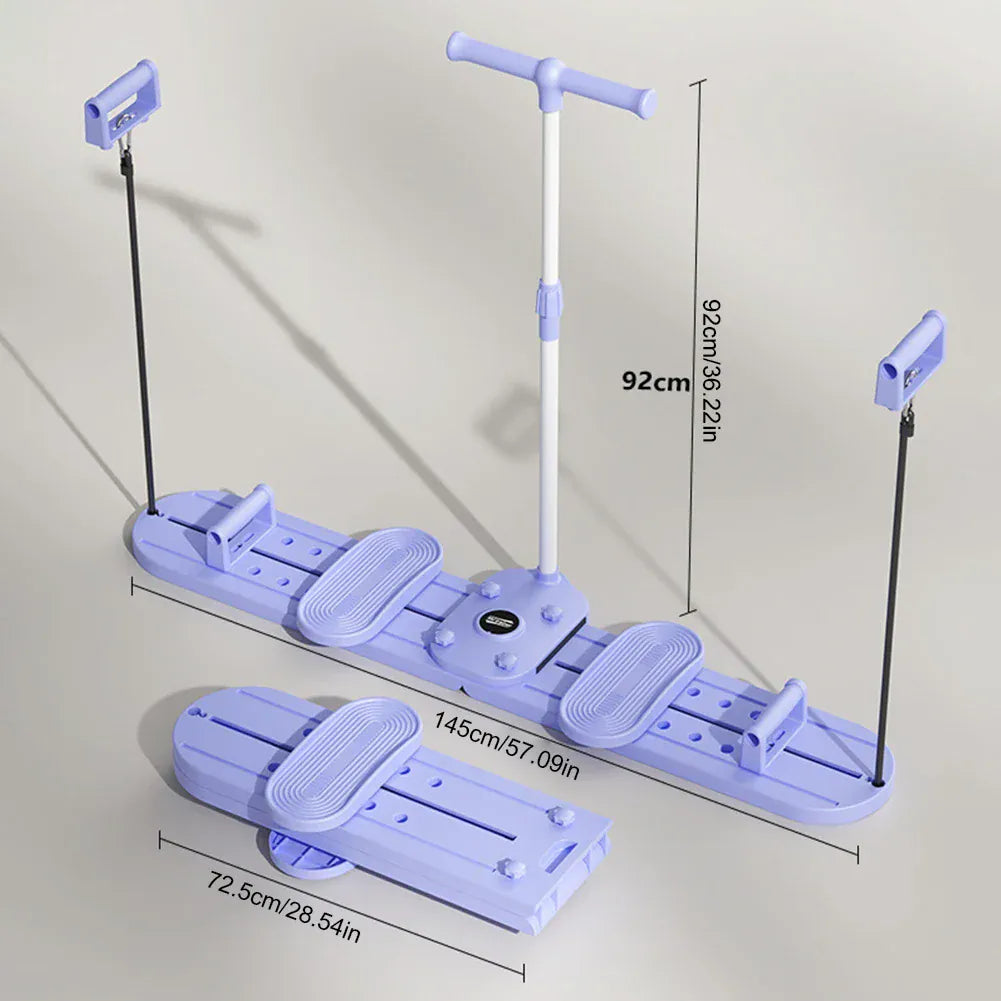 Fitness Ski Machine With Handle& Pull Rope Foldable Simulated Ski Trainer Pelvic Floor Muscle Strengthener For Full Body Workout Fitness Ski Machine With Handle& Pull Rope Foldable Simulated Ski Trainer Pelvic Floor Muscle Strengthener For Full Body Workout
