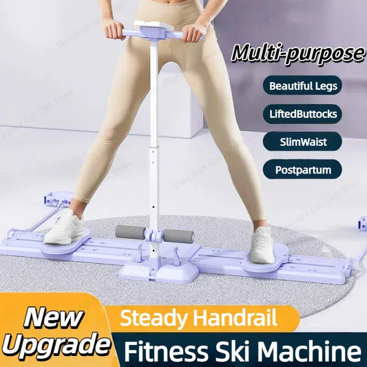 Fitness Ski Machine With Handle& Pull Rope Foldable Simulated Ski Trainer Pelvic Floor Muscle Strengthener For Full Body Workout Fitness Ski Machine With Handle& Pull Rope Foldable Simulated Ski Trainer Pelvic Floor Muscle Strengthener For Full Body Workout