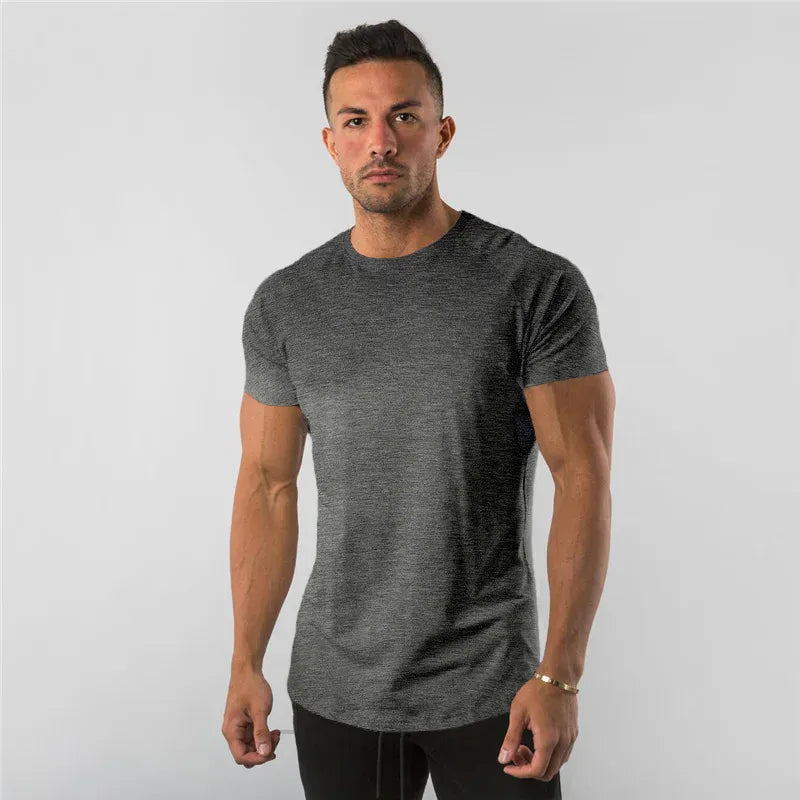 Fitness T-Shirt Men Bodybuilding Short Sleeve Sport Running T-shirt Men Sportswear Workout Shirts Male Men Gym Summer Tops Tee Fitness T-Shirt Men Bodybuilding Short Sleeve Sport Running T-shirt Men Sportswear Workout Shirts Male Men Gym Summer Tops Tee