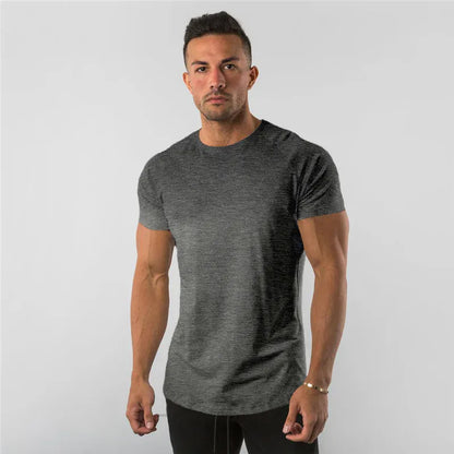 Fitness T-Shirt Men Bodybuilding Short Sleeve Sport Running T-shirt Men Sportswear Workout Shirts Male Men Gym Summer Tops Tee Fitness T-Shirt Men Bodybuilding Short Sleeve Sport Running T-shirt Men Sportswear Workout Shirts Male Men Gym Summer Tops Tee