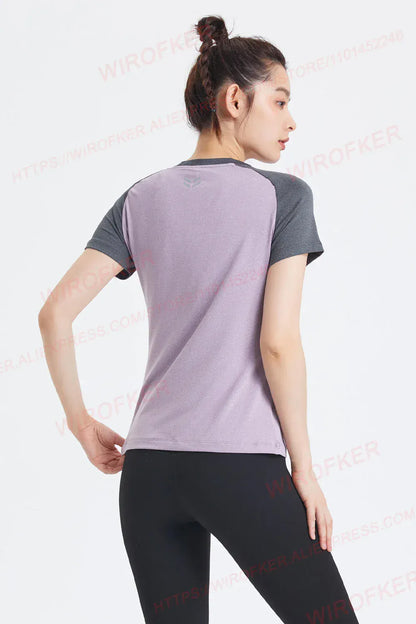 Fitness Women Shirts Quick Dry Yoga Sport T Shirt Gym Running Sportswear Tops Short Sleeve Training Blouses Jersey Jogging Tee Fitness Women Shirts Quick Dry Yoga Sport T Shirt Gym Running Sportswear Tops Short Sleeve Training Blouses Jersey Jogging Tee