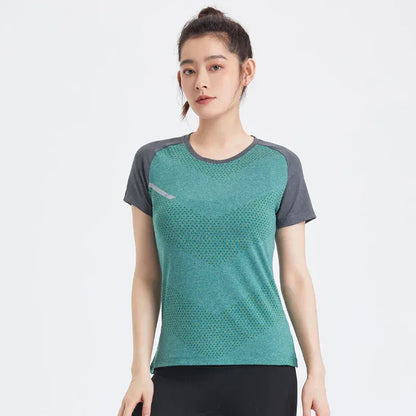 Fitness Women Shirts Quick Dry Yoga Sport T Shirt Gym Running Sportswear Tops Short Sleeve Training Blouses Jersey Jogging Tee Fitness Women Shirts Quick Dry Yoga Sport T Shirt Gym Running Sportswear Tops Short Sleeve Training Blouses Jersey Jogging Tee