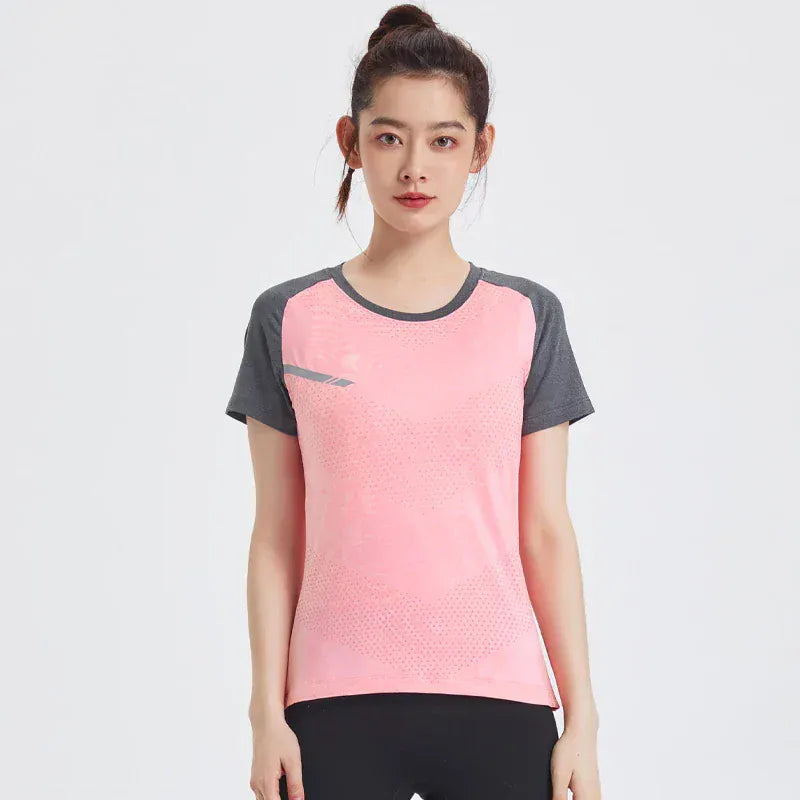 Fitness Women Shirts Quick Dry Yoga Sport T Shirt Gym Running Sportswear Tops Short Sleeve Training Blouses Jersey Jogging Tee Fitness Women Shirts Quick Dry Yoga Sport T Shirt Gym Running Sportswear Tops Short Sleeve Training Blouses Jersey Jogging Tee