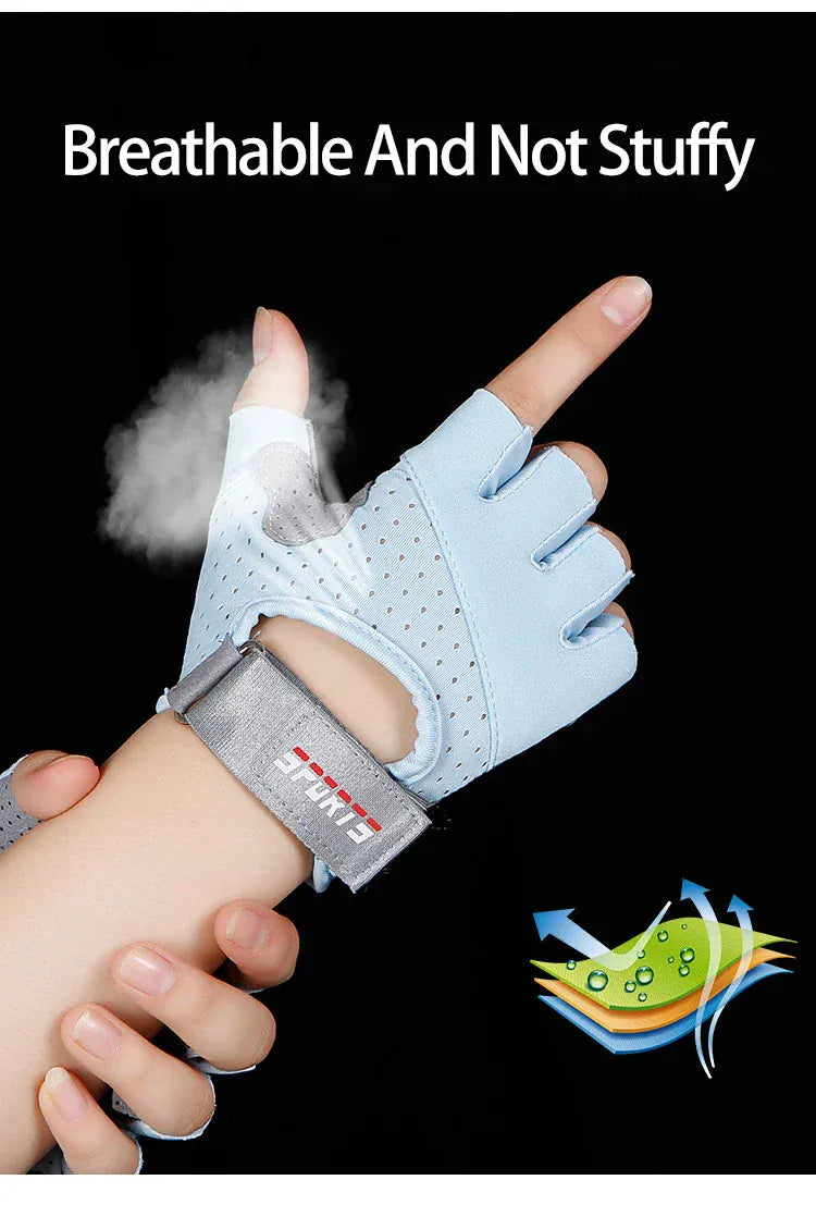 Fitness Yoga Gloves for Men Women Gym Hiking Summer Ice Silk Breathable Gloves Cycling Anti Slip Exercise Weightlifting Gloves Fitness Yoga Gloves for Men Women Gym Hiking Summer Ice Silk Breathable Gloves Cycling Anti Slip Exercise Weightlifting Gloves