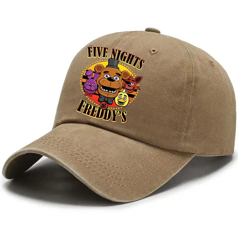 Five Nights At Freddys Baseball Cap Men Fnafs Anime Retro Sun Hat Boy Outdoor Sports Sunbonnet Adult Spring Autumn Headgear Gift Five Nights At Freddys Baseball Cap Men Fnafs Anime Retro Sun Hat Boy Outdoor Sports Sunbonnet Adult Spring Autumn Headgear Gift