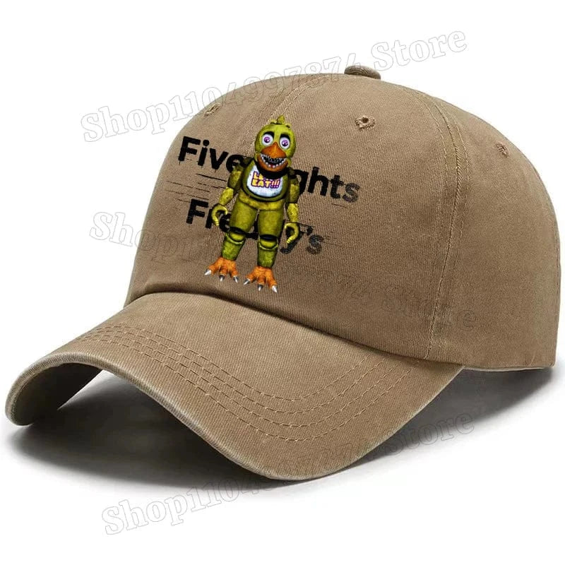 Five Nights At Freddys Baseball Cap Men Fnafs Anime Retro Sun Hat Boy Outdoor Sports Sunbonnet Adult Spring Autumn Headgear Gift Five Nights At Freddys Baseball Cap Men Fnafs Anime Retro Sun Hat Boy Outdoor Sports Sunbonnet Adult Spring Autumn Headgear Gift
