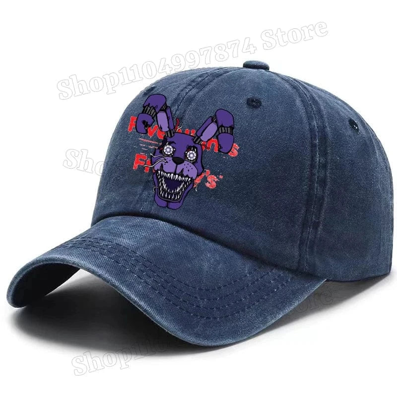 Five Nights At Freddys Baseball Cap Men Fnafs Anime Retro Sun Hat Boy Outdoor Sports Sunbonnet Adult Spring Autumn Headgear Gift Five Nights At Freddys Baseball Cap Men Fnafs Anime Retro Sun Hat Boy Outdoor Sports Sunbonnet Adult Spring Autumn Headgear Gift