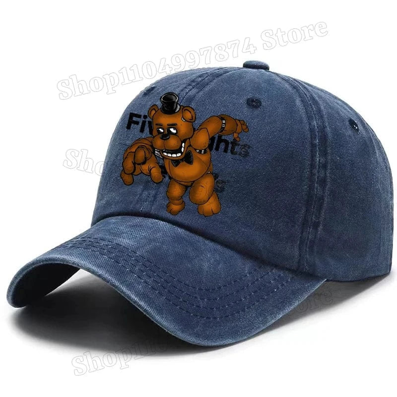 Five Nights At Freddys Baseball Cap Men Fnafs Anime Retro Sun Hat Boy Outdoor Sports Sunbonnet Adult Spring Autumn Headgear Gift Five Nights At Freddys Baseball Cap Men Fnafs Anime Retro Sun Hat Boy Outdoor Sports Sunbonnet Adult Spring Autumn Headgear Gift