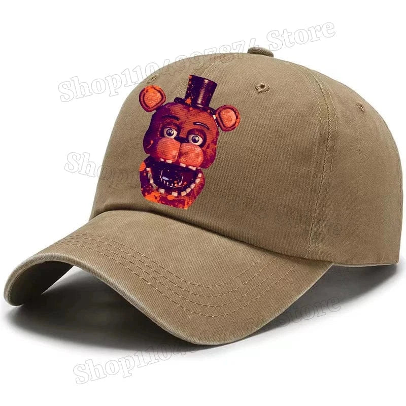 Five Nights At Freddys Baseball Cap Men Fnafs Anime Retro Sun Hat Boy Outdoor Sports Sunbonnet Adult Spring Autumn Headgear Gift Five Nights At Freddys Baseball Cap Men Fnafs Anime Retro Sun Hat Boy Outdoor Sports Sunbonnet Adult Spring Autumn Headgear Gift