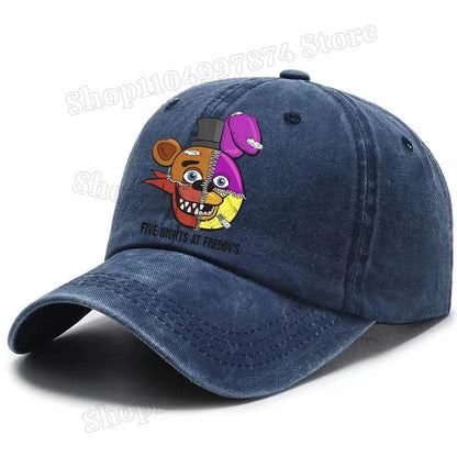 Five Nights At Freddys Baseball Cap Men Fnafs Anime Retro Sun Hat Boy Outdoor Sports Sunbonnet Adult Spring Autumn Headgear Gift Five Nights At Freddys Baseball Cap Men Fnafs Anime Retro Sun Hat Boy Outdoor Sports Sunbonnet Adult Spring Autumn Headgear Gift