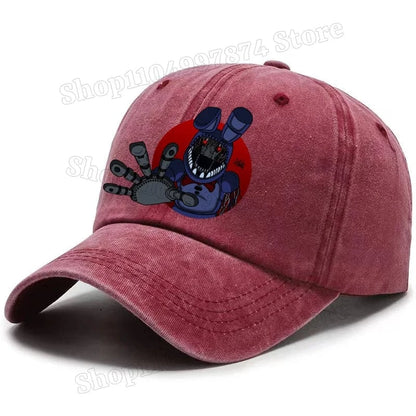 Five Nights At Freddys Baseball Cap Men Fnafs Anime Retro Sun Hat Boy Outdoor Sports Sunbonnet Adult Spring Autumn Headgear Gift Five Nights At Freddys Baseball Cap Men Fnafs Anime Retro Sun Hat Boy Outdoor Sports Sunbonnet Adult Spring Autumn Headgear Gift