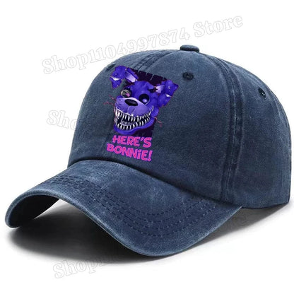 Five Nights At Freddys Baseball Cap Men Fnafs Anime Retro Sun Hat Boy Outdoor Sports Sunbonnet Adult Spring Autumn Headgear Gift Five Nights At Freddys Baseball Cap Men Fnafs Anime Retro Sun Hat Boy Outdoor Sports Sunbonnet Adult Spring Autumn Headgear Gift