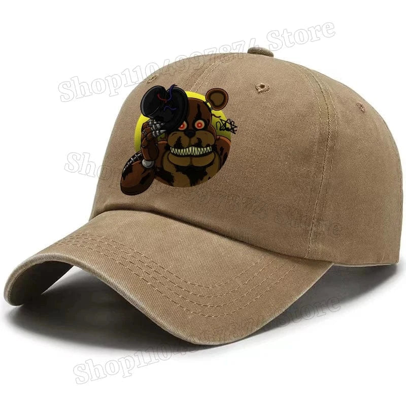 Five Nights At Freddys Baseball Cap Men Fnafs Anime Retro Sun Hat Boy Outdoor Sports Sunbonnet Adult Spring Autumn Headgear Gift Five Nights At Freddys Baseball Cap Men Fnafs Anime Retro Sun Hat Boy Outdoor Sports Sunbonnet Adult Spring Autumn Headgear Gift