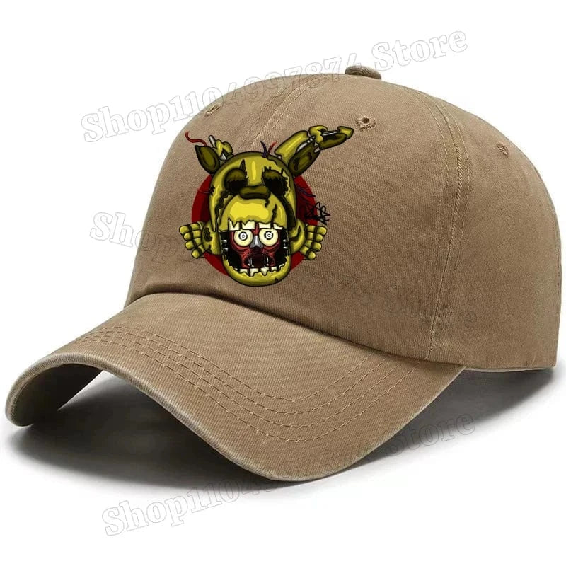 Five Nights At Freddys Baseball Cap Men Fnafs Anime Retro Sun Hat Boy Outdoor Sports Sunbonnet Adult Spring Autumn Headgear Gift Five Nights At Freddys Baseball Cap Men Fnafs Anime Retro Sun Hat Boy Outdoor Sports Sunbonnet Adult Spring Autumn Headgear Gift