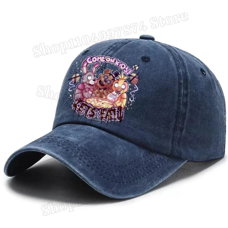 Five Nights At Freddys Baseball Cap Men Fnafs Anime Retro Sun Hat Boy Outdoor Sports Sunbonnet Adult Spring Autumn Headgear Gift Five Nights At Freddys Baseball Cap Men Fnafs Anime Retro Sun Hat Boy Outdoor Sports Sunbonnet Adult Spring Autumn Headgear Gift