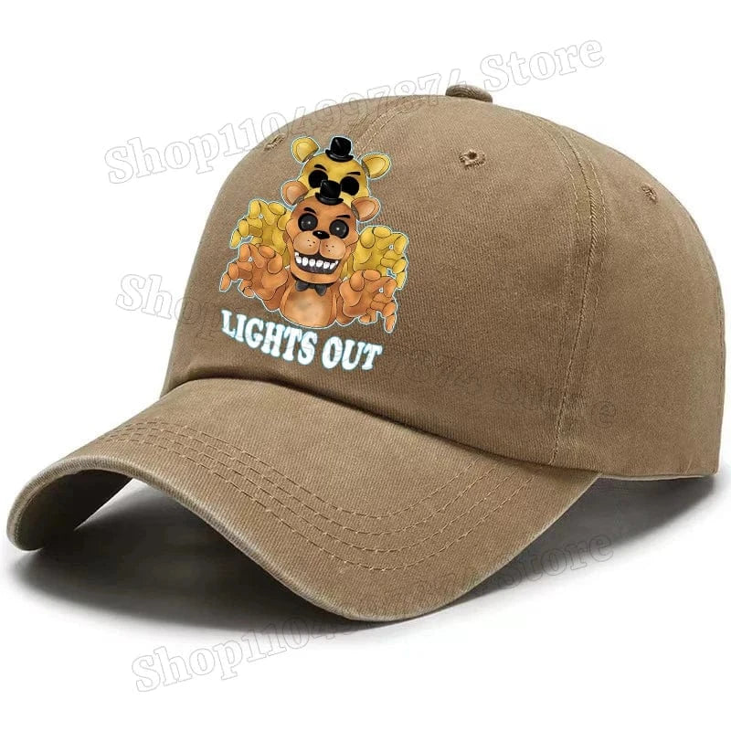 Five Nights At Freddys Baseball Cap Men Fnafs Anime Retro Sun Hat Boy Outdoor Sports Sunbonnet Adult Spring Autumn Headgear Gift Five Nights At Freddys Baseball Cap Men Fnafs Anime Retro Sun Hat Boy Outdoor Sports Sunbonnet Adult Spring Autumn Headgear Gift