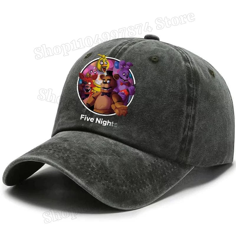 Five Nights At Freddys Baseball Cap Men Fnafs Anime Retro Sun Hat Boy Outdoor Sports Sunbonnet Adult Spring Autumn Headgear Gift Five Nights At Freddys Baseball Cap Men Fnafs Anime Retro Sun Hat Boy Outdoor Sports Sunbonnet Adult Spring Autumn Headgear Gift