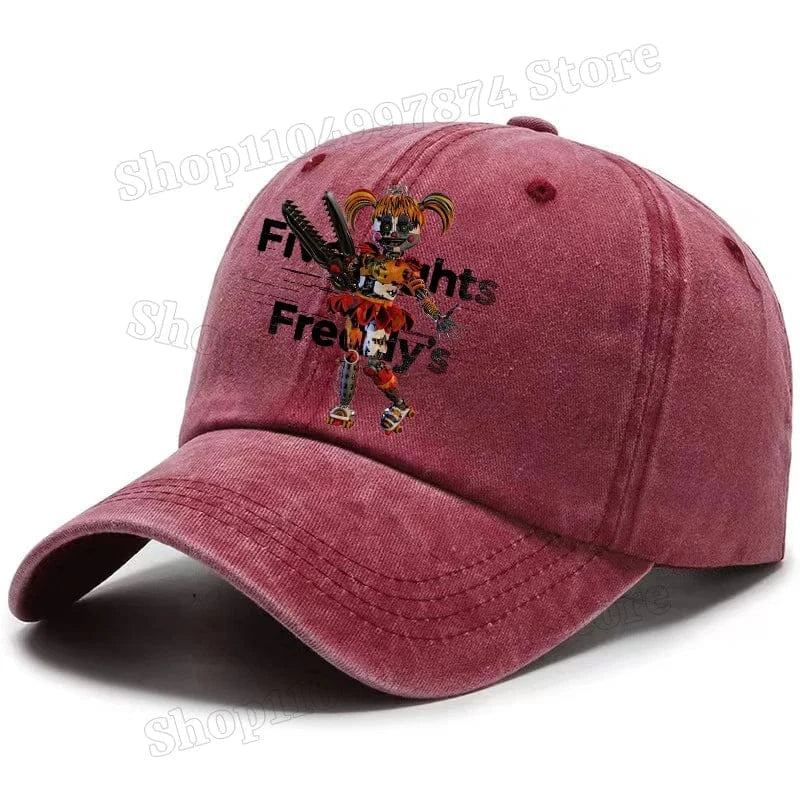 Five Nights At Freddys Baseball Cap Men Fnafs Anime Retro Sun Hat Boy Outdoor Sports Sunbonnet Adult Spring Autumn Headgear Gift Five Nights At Freddys Baseball Cap Men Fnafs Anime Retro Sun Hat Boy Outdoor Sports Sunbonnet Adult Spring Autumn Headgear Gift