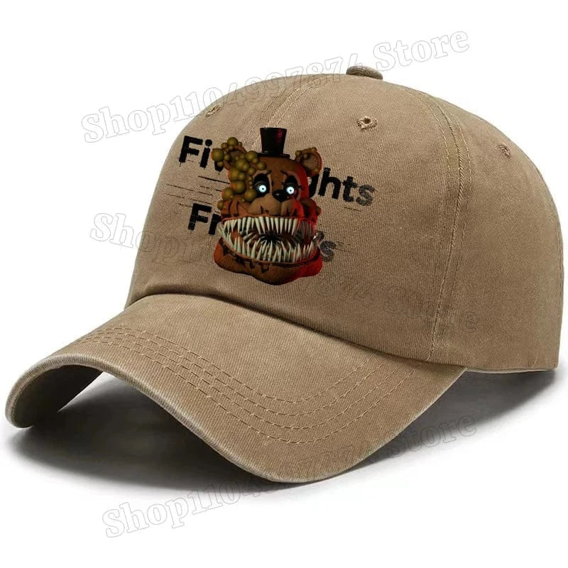 Five Nights At Freddys Baseball Cap Men Fnafs Anime Retro Sun Hat Boy Outdoor Sports Sunbonnet Adult Spring Autumn Headgear Gift Five Nights At Freddys Baseball Cap Men Fnafs Anime Retro Sun Hat Boy Outdoor Sports Sunbonnet Adult Spring Autumn Headgear Gift