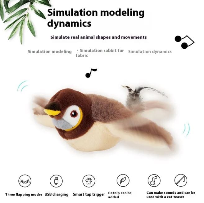 Flapping Bird Cat  Toy Flapping Bird Cat  Toy