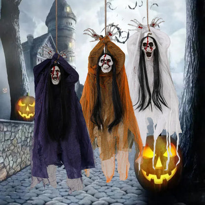 Flexibly Matched Halloween Decorations Halloween Skull Ghost Decoration Spooky Halloween Hanging Ghost for Haunted for Porch Flexibly Matched Halloween Decorations Halloween Skull Ghost Decoration Spooky Halloween Hanging Ghost for Haunted for Porch