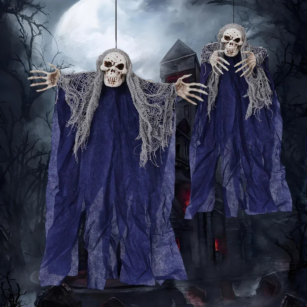 Flexibly Matched Halloween Decorations Halloween Skull Ghost Decoration Spooky Halloween Hanging Ghost for Haunted for Porch Flexibly Matched Halloween Decorations Halloween Skull Ghost Decoration Spooky Halloween Hanging Ghost for Haunted for Porch