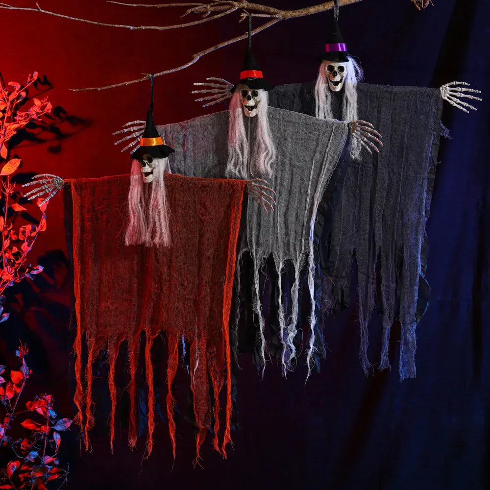 Flexibly Matched Halloween Decorations Halloween Skull Ghost Decoration Spooky Halloween Hanging Ghost for Haunted for Porch Flexibly Matched Halloween Decorations Halloween Skull Ghost Decoration Spooky Halloween Hanging Ghost for Haunted for Porch