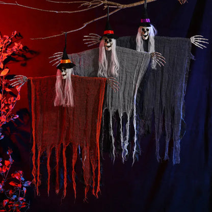 Flexibly Matched Halloween Decorations Halloween Skull Ghost Decoration Spooky Halloween Hanging Ghost for Haunted for Porch Flexibly Matched Halloween Decorations Halloween Skull Ghost Decoration Spooky Halloween Hanging Ghost for Haunted for Porch